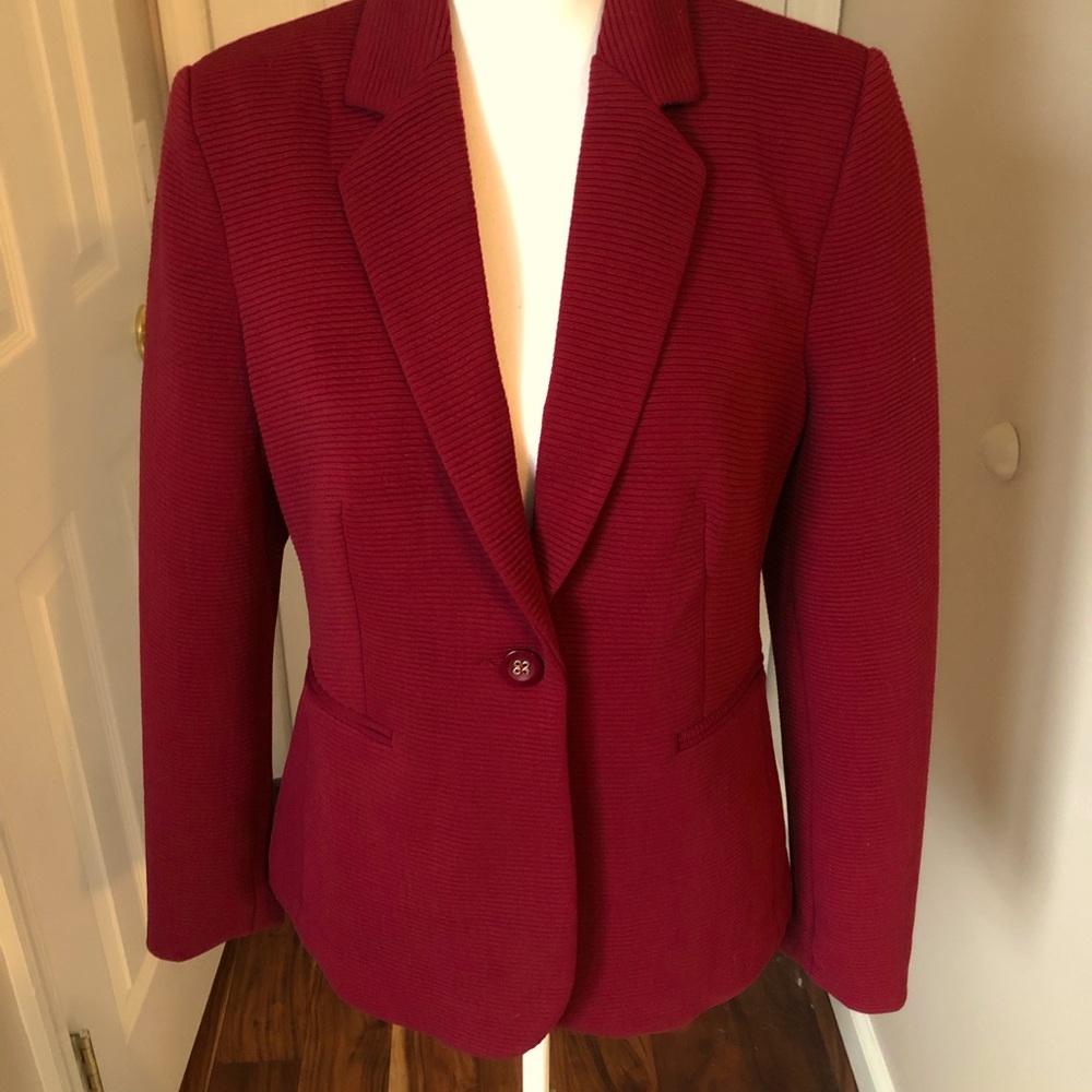 Jules & Leopold burgundy/red blazer/ new with tags/ size M